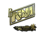 Sticker | Boombl4 (Gold) | Antwerp 2022 image