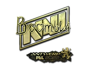 Sticker | Boombl4 (Gold) | Antwerp 2022 image