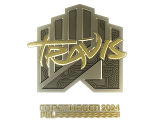 Sticker | TRAVIS (Gold) | Copenhagen 2024
