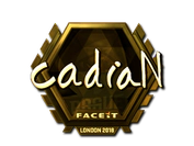 Sticker | cadiaN (Gold) | London 2018 image