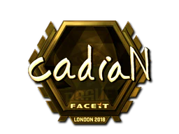 Sticker | cadiaN (Gold) | London 2018 image