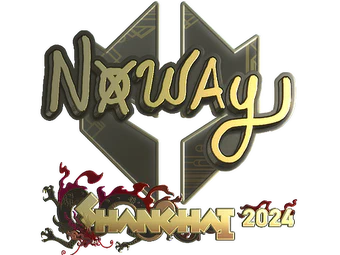 Sticker | noway (Gold) | Shanghai 2024 image
