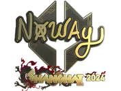 Sticker | noway (Gold) | Shanghai 2024 image