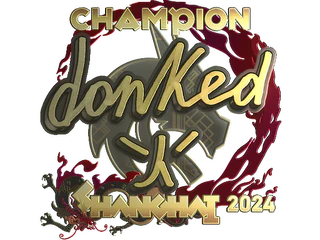 Sticker | donk (Gold, Champion) | Shanghai 2024