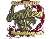 Sticker | donk (Gold, Champion) | Shanghai 2024 image