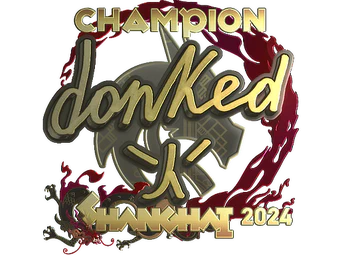Sticker | donk (Gold, Champion) | Shanghai 2024 image