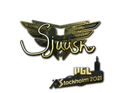 Sticker | sjuush (Gold) | Stockholm 2021 image