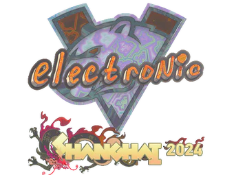 Sticker | electronic (Holo) | Shanghai 2024 image