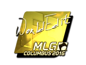 Sticker | WorldEdit (Gold) | MLG Columbus 2016 image