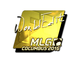 Sticker | WorldEdit (Gold) | MLG Columbus 2016 image