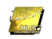 Sticker | WorldEdit (Gold) | MLG Columbus 2016 image