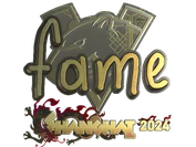 Sticker | fame (Gold) | Shanghai 2024 image