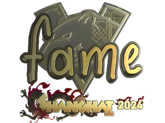 Sticker | fame (Gold) | Shanghai 2024 image