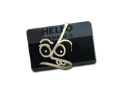 Sticker | Hello MP7 (Gold) image