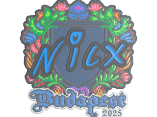 Sticker | nicx (Embroidered) | Budapest 2025