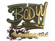 Sticker | bodyy (Gold) | Shanghai 2024 image