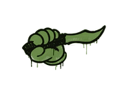 Sealed Graffiti | Backstab (Battle Green) image