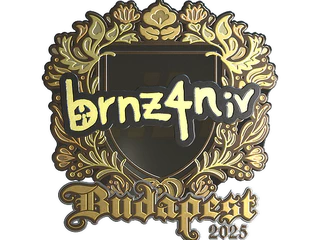 Sticker | brnz4n (Gold) | Budapest 2025