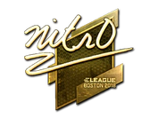 Sticker | nitr0 (Gold) | Boston 2018 image