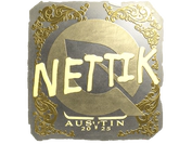 Sticker | nettik (Gold) | Austin 2025 image