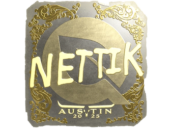 Sticker | nettik (Gold) | Austin 2025 image