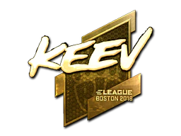 Sticker | keev (Gold) | Boston 2018 image