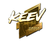 Sticker | keev (Gold) | Boston 2018 image