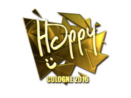 Sticker | Happy (Gold) | Cologne 2016 image
