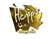 Sticker | Happy (Gold) | Cologne 2016 image