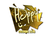 Sticker | Happy (Gold) | Cologne 2016 image