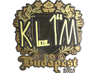 Sticker | kl1m (Gold) | Budapest 2025