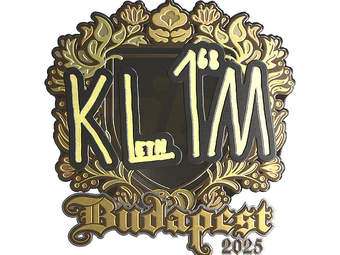 Sticker | kl1m (Gold) | Budapest 2025 image