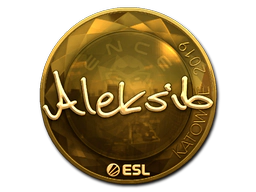 Sticker | Aleksib (Gold) | Katowice 2019 image
