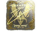 Sticker | ZywOo (Gold, Champion) | Austin 2025 image