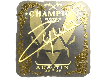 Sticker | ZywOo (Gold, Champion) | Austin 2025 image