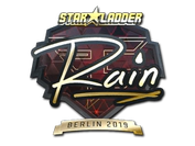 Sticker | rain (Gold) | Berlin 2019 image
