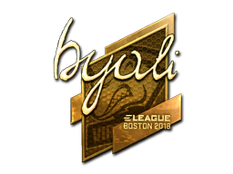 Sticker | byali (Gold) | Boston 2018 image