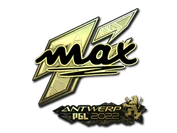 Sticker | max (Gold) | Antwerp 2022 image