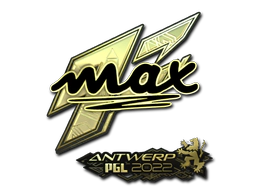 Sticker | max (Gold) | Antwerp 2022 image