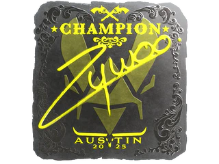 Sticker | ZywOo (Foil, Champion) | Austin 2025
