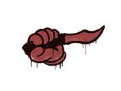 Sealed Graffiti | Backstab (Blood Red) image