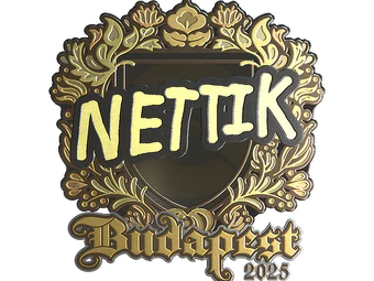Sticker | nettik (Gold) | Budapest 2025 image