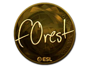 Sticker | f0rest (Gold) | Katowice 2019 image