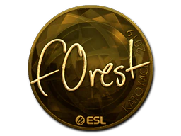 Sticker | f0rest (Gold) | Katowice 2019 image