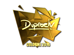 Sticker | dupreeh (Gold) | Cologne 2016 image