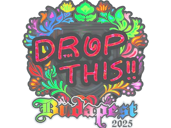 Sticker | drop (Holo) | Budapest 2025 image