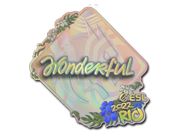 Sticker | w0nderful (Holo) | Rio 2022 image