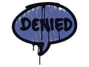 Sealed Graffiti | Denied (SWAT Blue) image