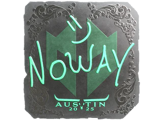 Sticker | noway (Foil) | Austin 2025