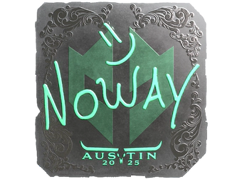 Sticker | noway (Foil) | Austin 2025 image